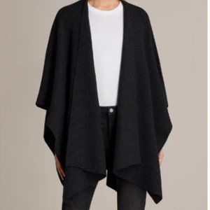 All Saints Charcoal Nargo Wrap Shawl